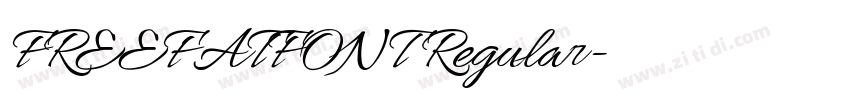 FREEFATFONT Regular字体转换 FREEFATFONT Regular字体转换